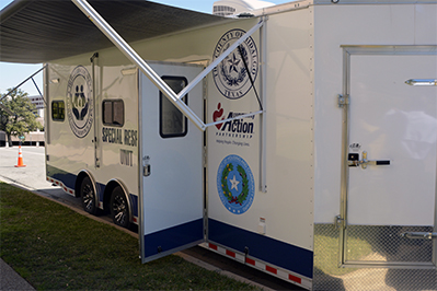 Hidalgo County Community Services Agency’s Mobile Special Response Unit financed in part with funds from the Comprehensive Energy Assistance Program and the Community Services Block Grant.