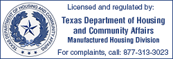 Licensed and regulated by the Texas Department of Housing and Community Affairs.